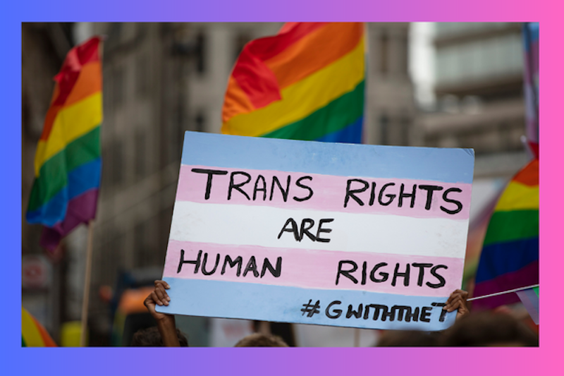 Design <a href="https://www.canva.com/photos/MAEVNnWOJME-trans-rights-placard-in-a-protest/">created in Canva via Inkdrop</a>
